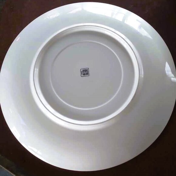 Vintage Japanese Royal Maruishi Tajimi Kutani Bluebird/Flowers Charger Platter - Picture 9 of 10